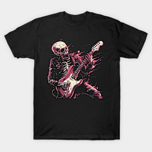 Skeleton playing guitar T-Shirt